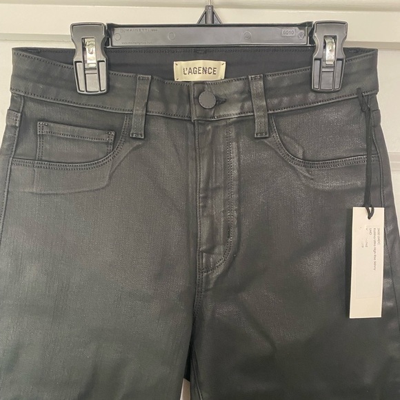 L’Agence Ultra High Rise Skinny Pant in Noir Black - Picture 3 of 5